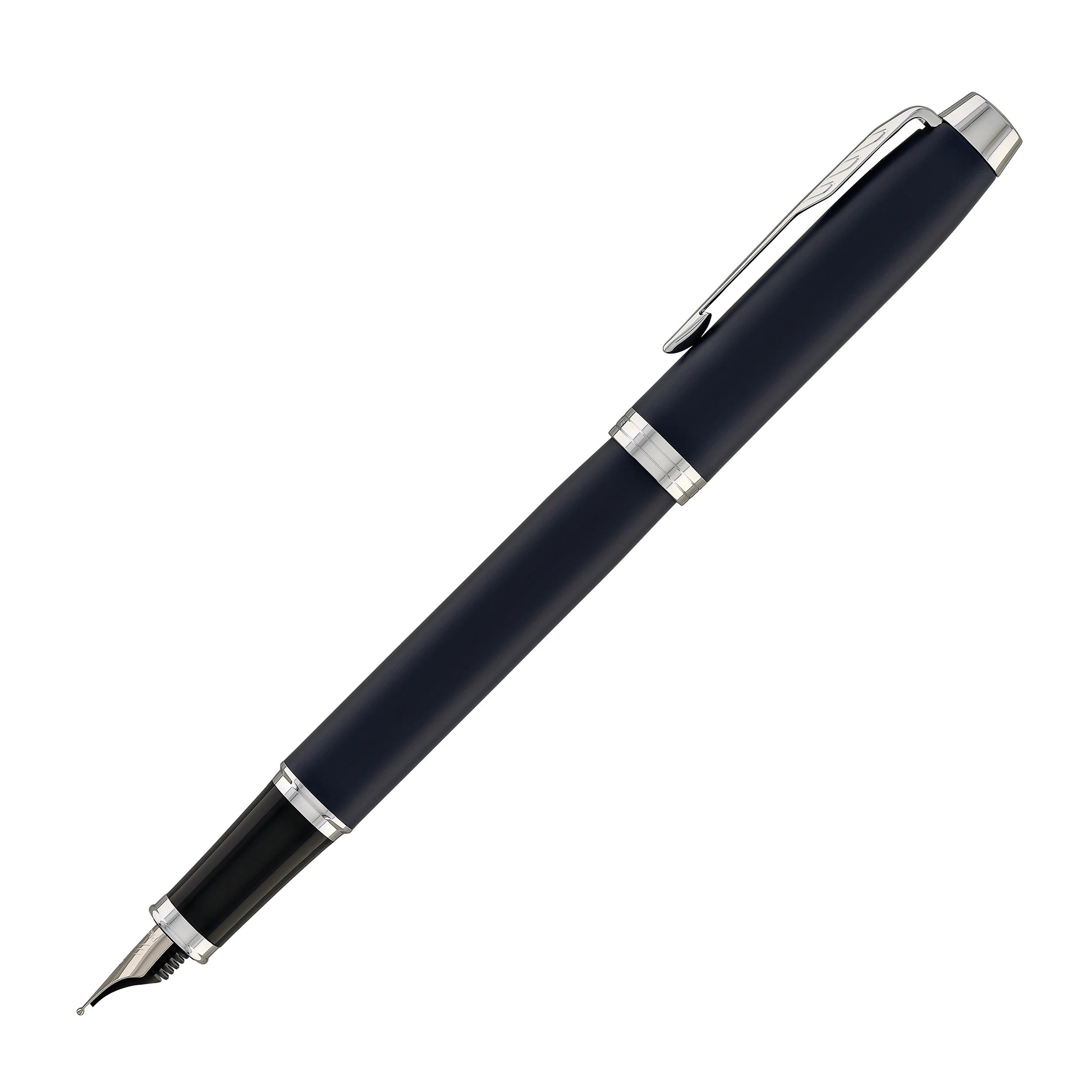 Parker IM Fountain Pen in Blue with Chrome Trim - Medium Point - Image 4