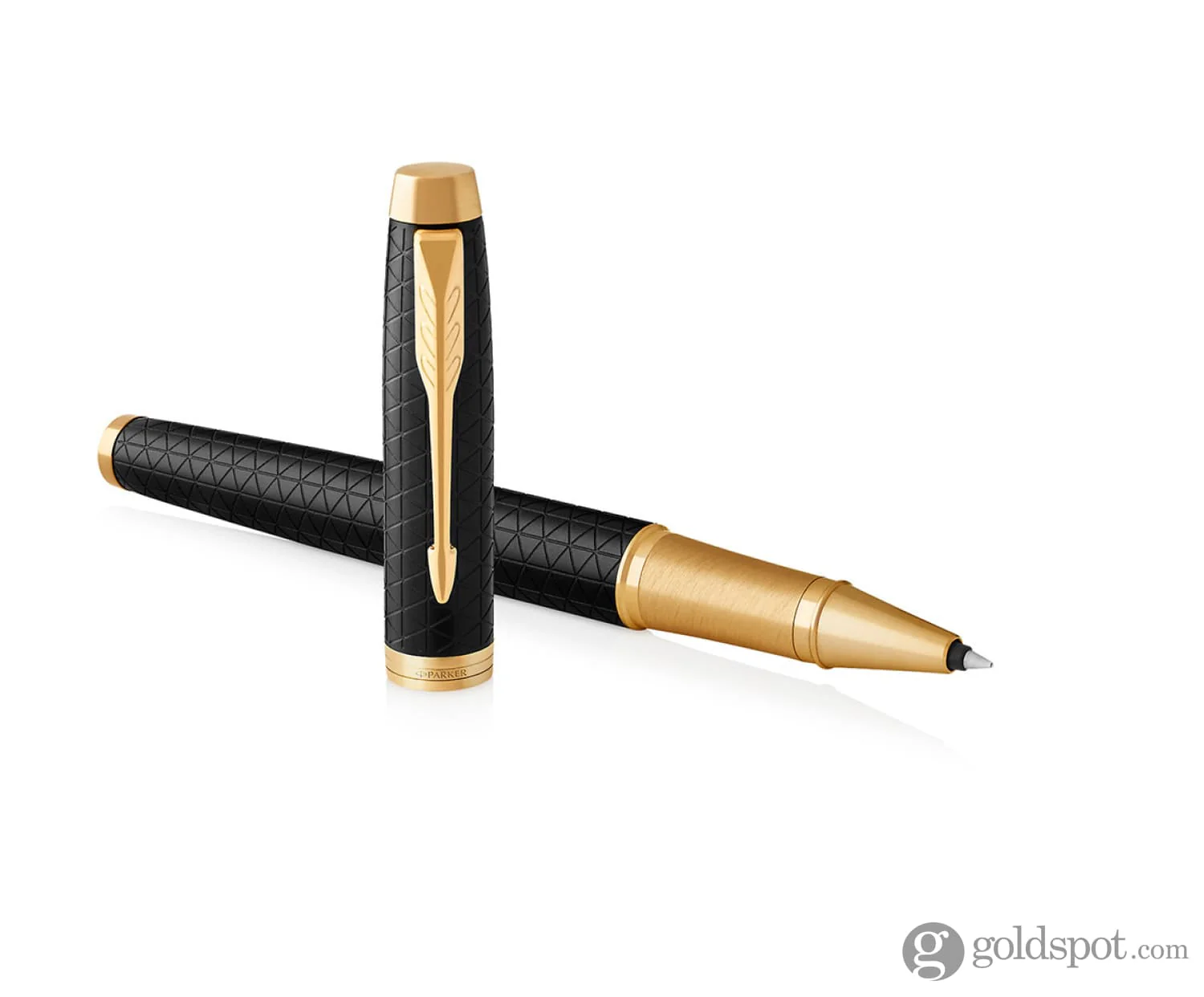 Parker IM Premium Rollerball Pen in Black with Gold Trim - Image 3