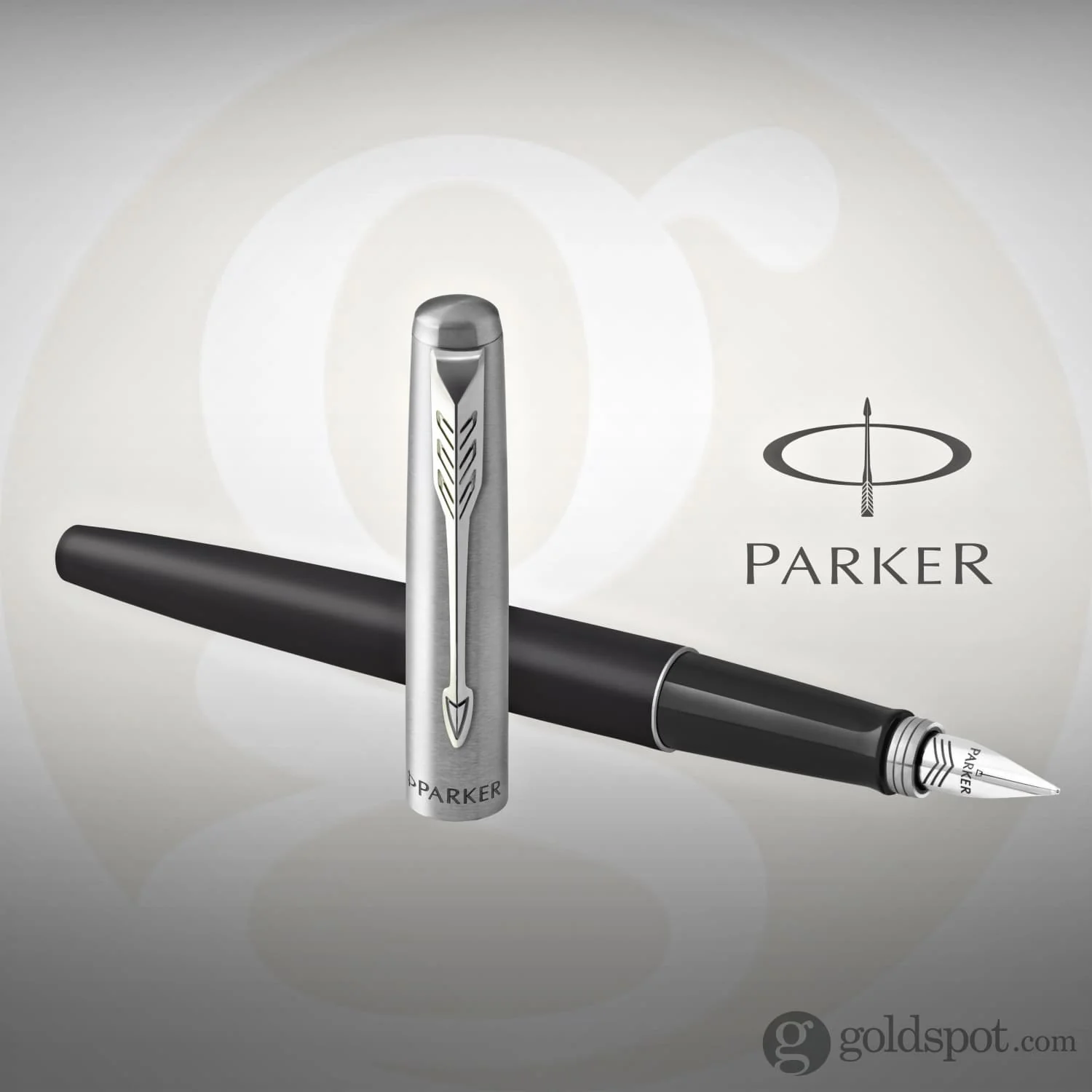 Parker Jotter Fountain Pen in Bond Street Black with Chrome Trim - Medium Point - Image 3