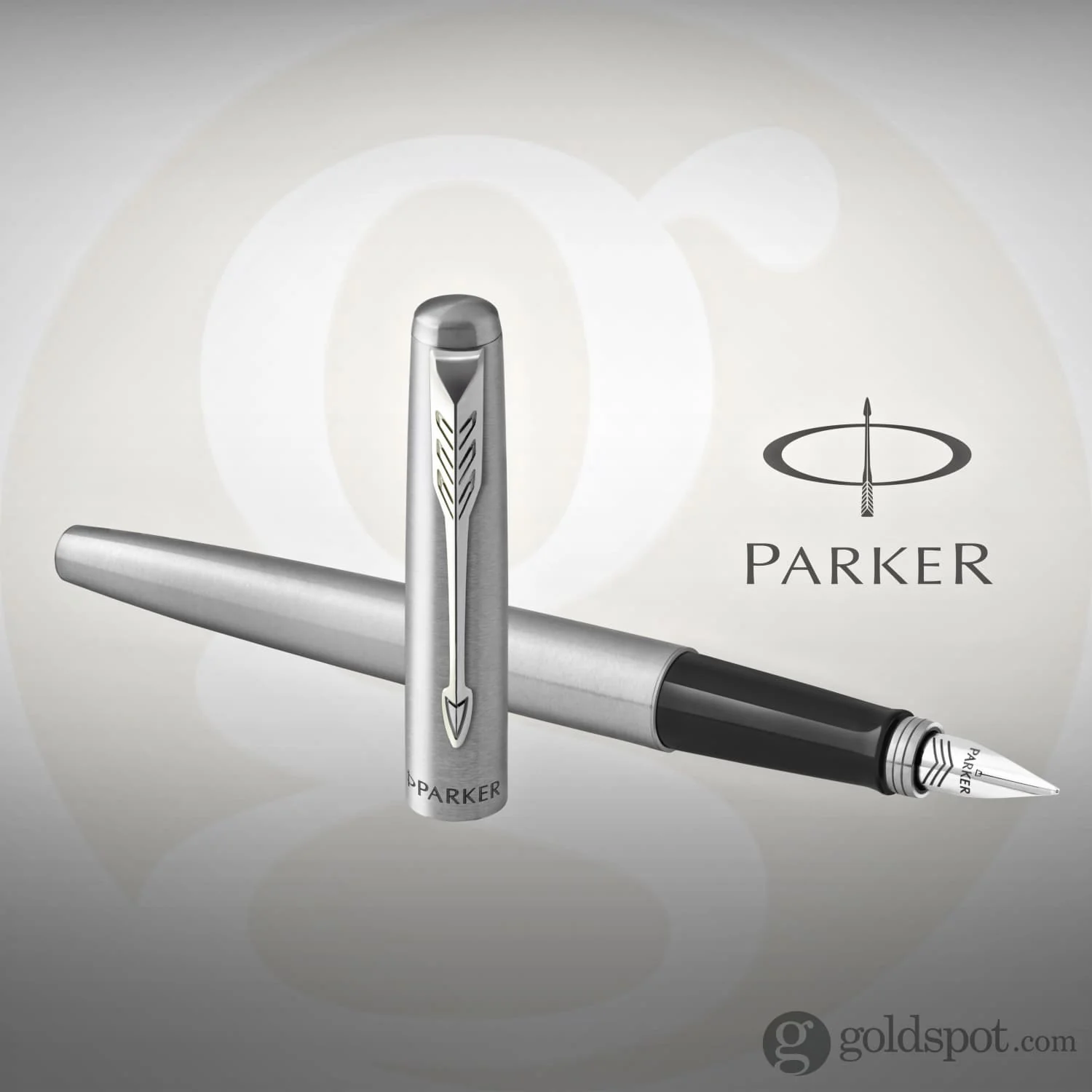 Parker Jotter Fountain Pen in Stainless Steel with Chrome Trim - Medium Point - Image 3