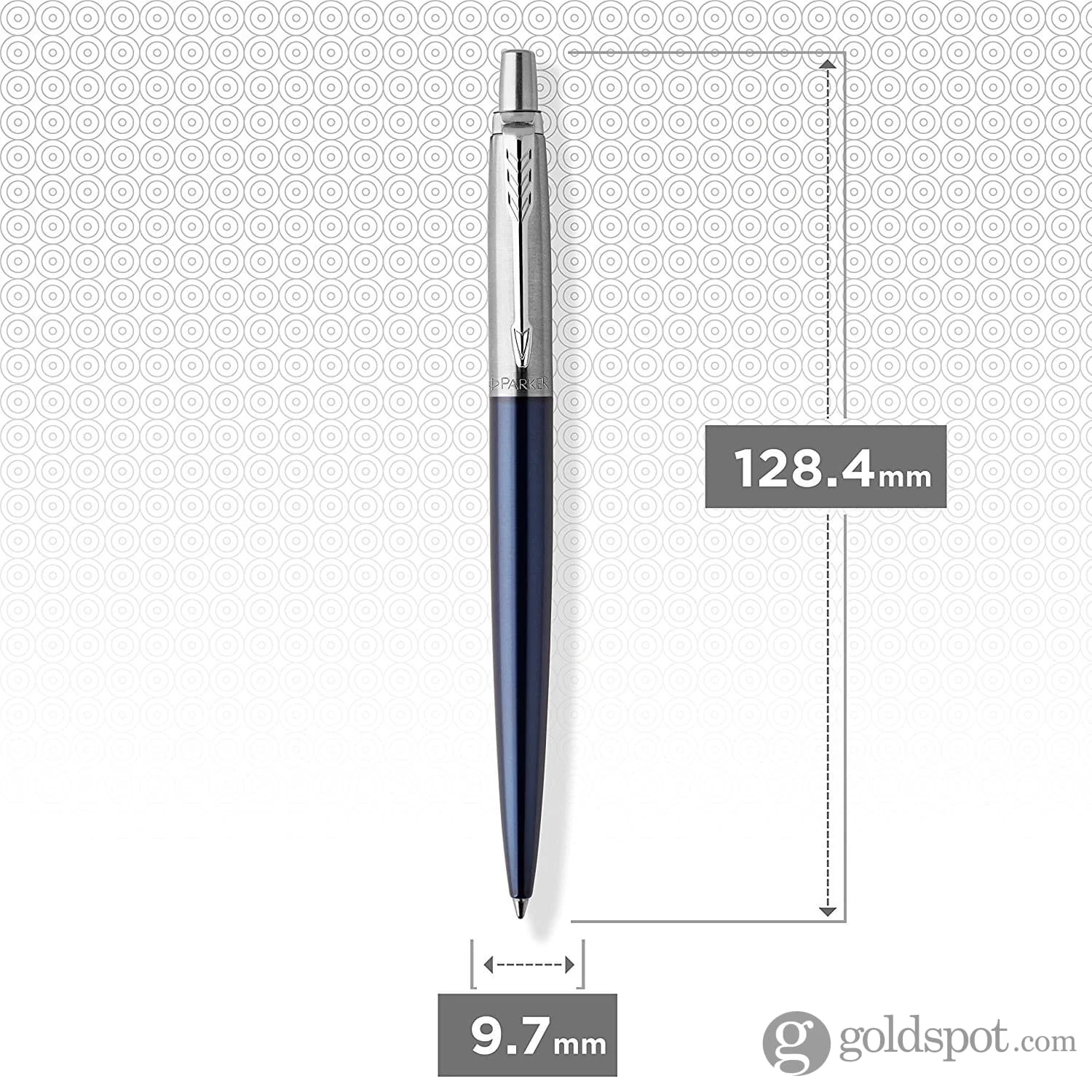 Parker Jotter Ballpoint Pen in Royal Blue Chrome Trim - Image 7
