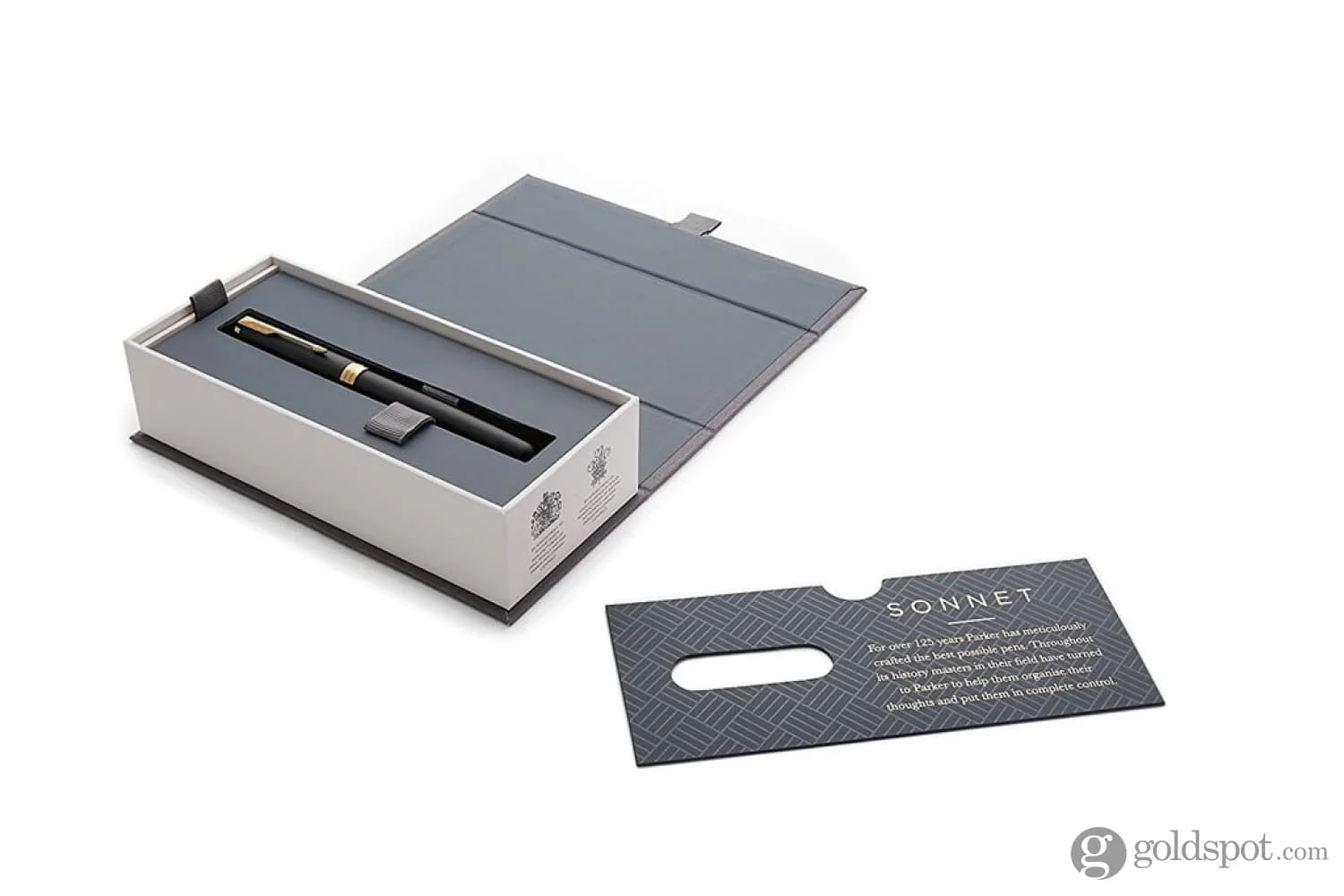 Parker Sonnet Fountain Pen in Lacquered Black with Gold Trim - Medium Point - Image 5