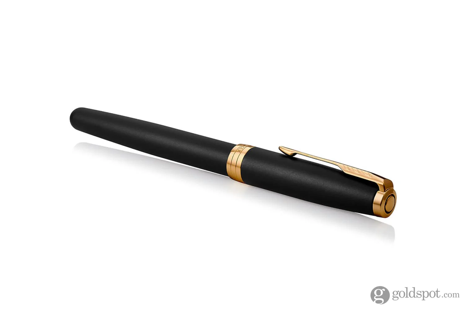 Parker Sonnet Rollerball Pen in Matte Lacquered Black with Gold Trim - Image 3