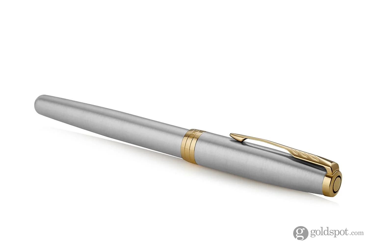 Parker Sonnet Fountain Pen in Stainless Steel with Gold Trim - Medium Point - Image 4