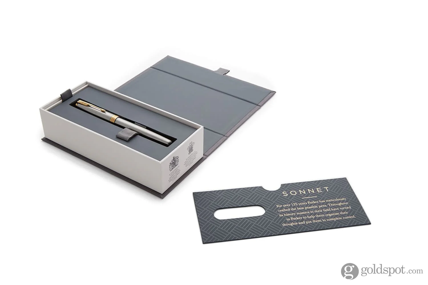 Parker Sonnet Fountain Pen in Stainless Steel with Gold Trim - Medium Point - Image 5