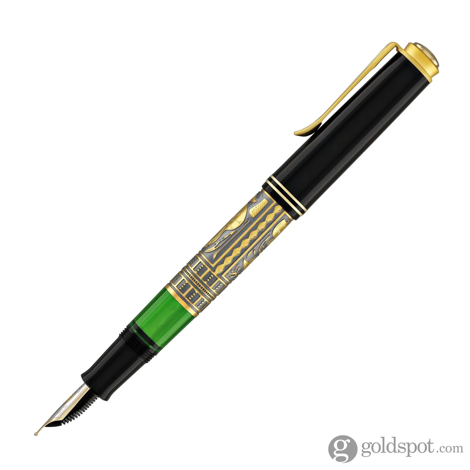 Pelikan Toledo M700 Fountain Pen in Black & Gold Special Edition - Fine Point - Image 3