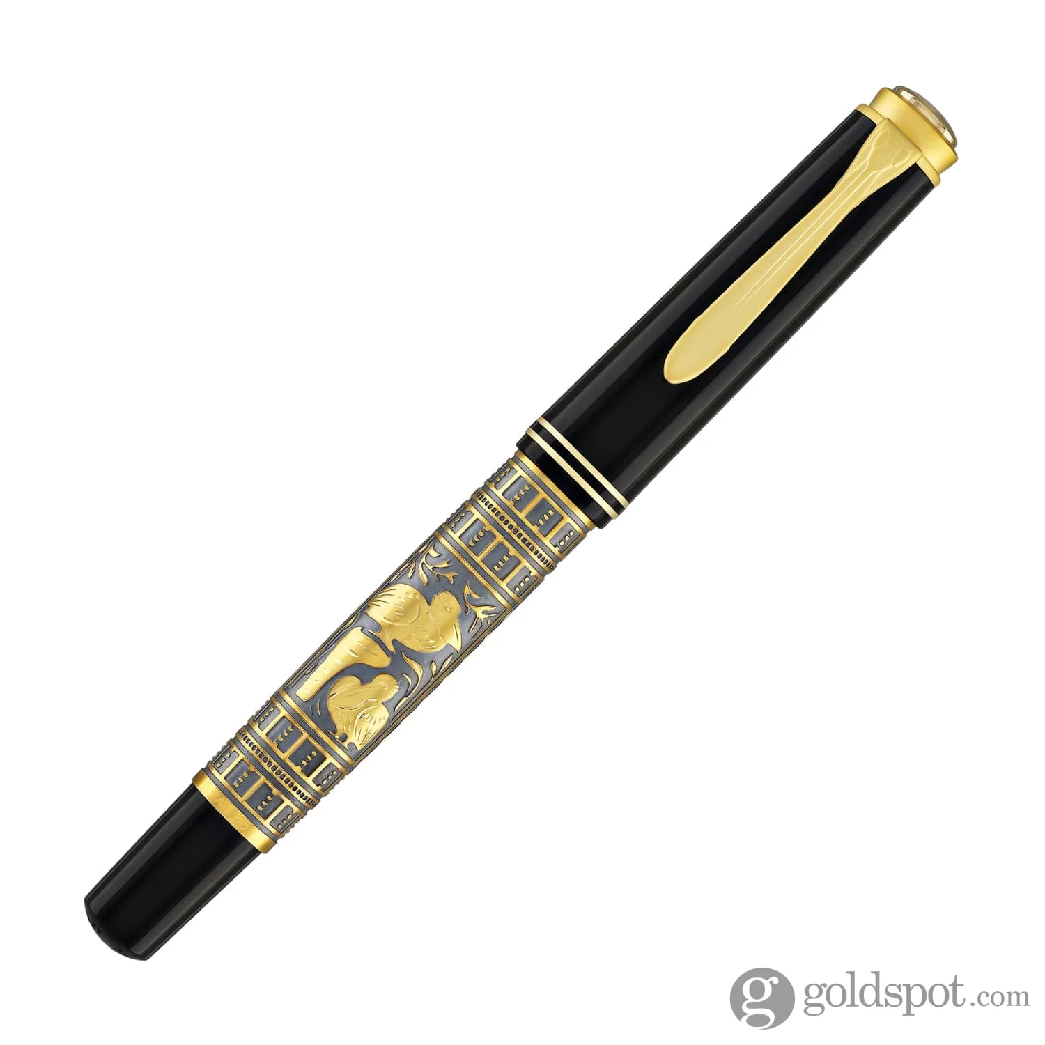 Pelikan Toledo M700 Fountain Pen in Black & Gold Special Edition - Fine Point - Image 4