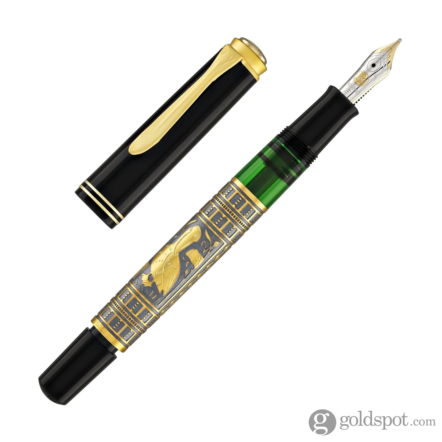 Pelikan Toledo M700 Fountain Pen in Black & Gold Special Edition - Fine Point - Image 7