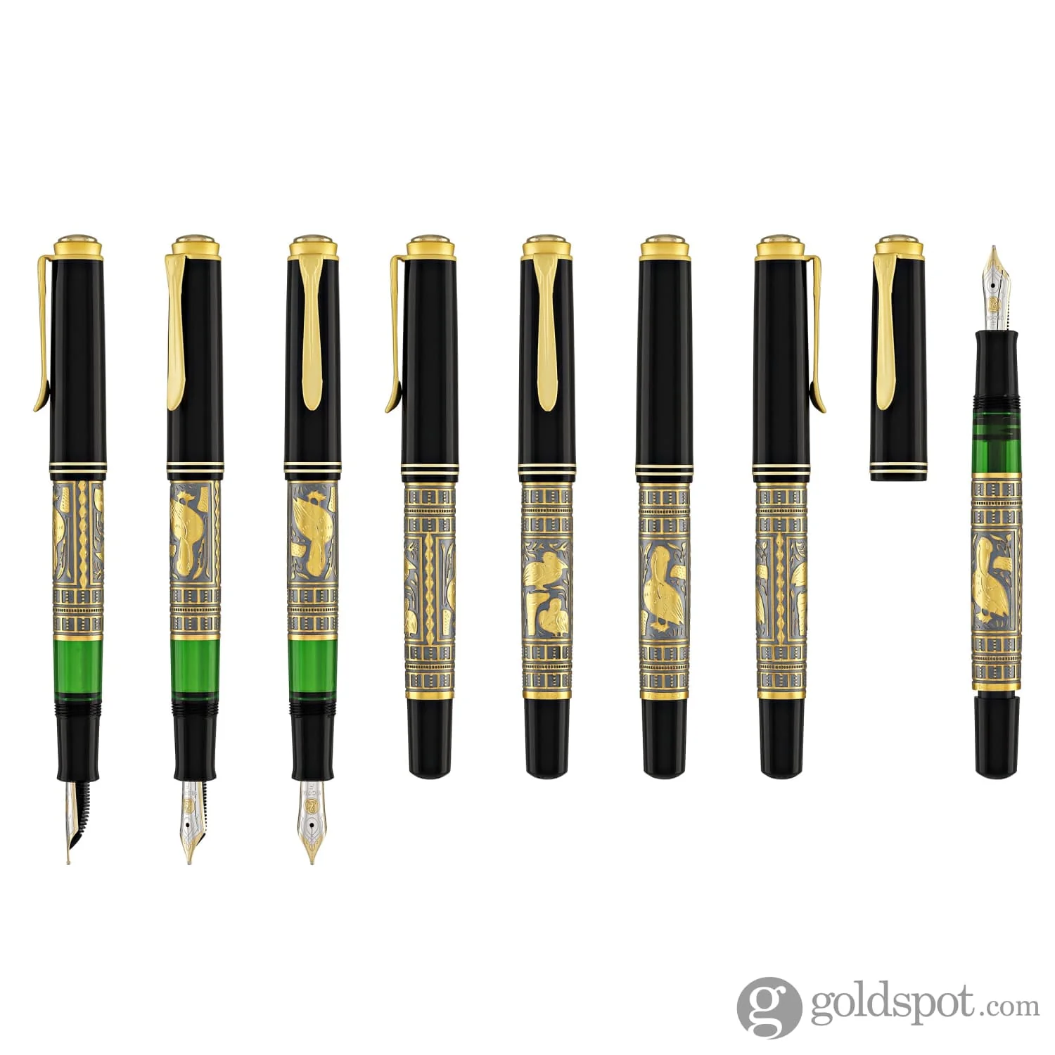 Pelikan Toledo M700 Fountain Pen in Black & Gold Special Edition - Fine Point - Image 8