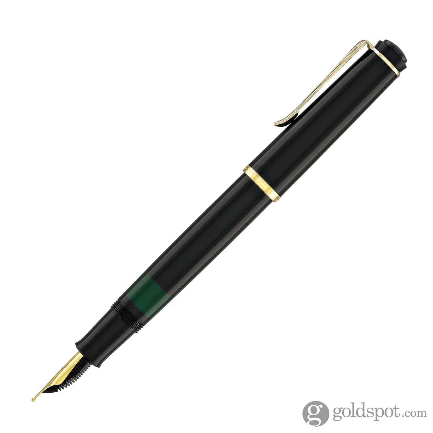 Pelikan M200 Fountain Pen in Black with Gold Trim - Broad Point - Image 3