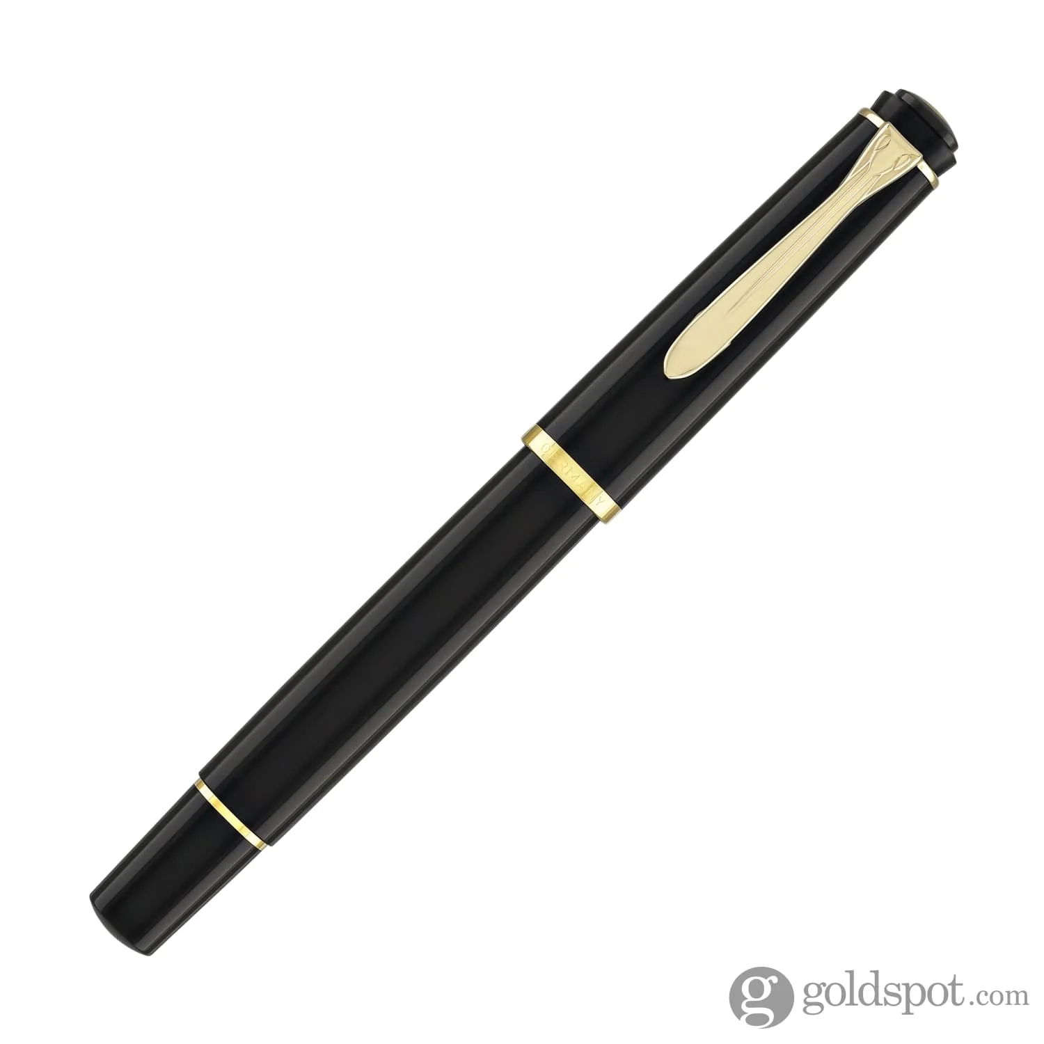 Pelikan M200 Fountain Pen in Black with Gold Trim - Broad Point - Image 4