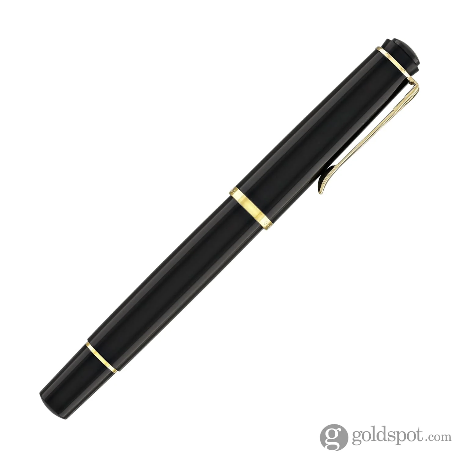Pelikan M200 Fountain Pen in Black with Gold Trim - Broad Point - Image 6