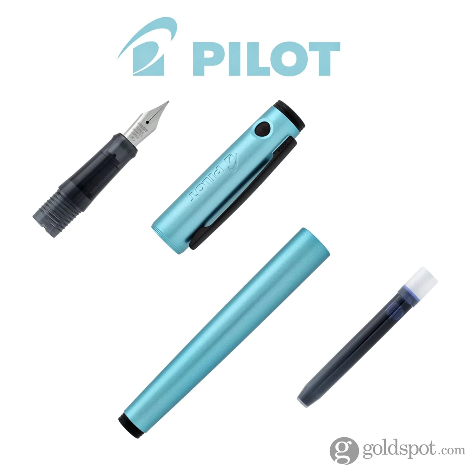 Pilot Explorer Fountain Pen in Turquoise - Medium Point - Image 7