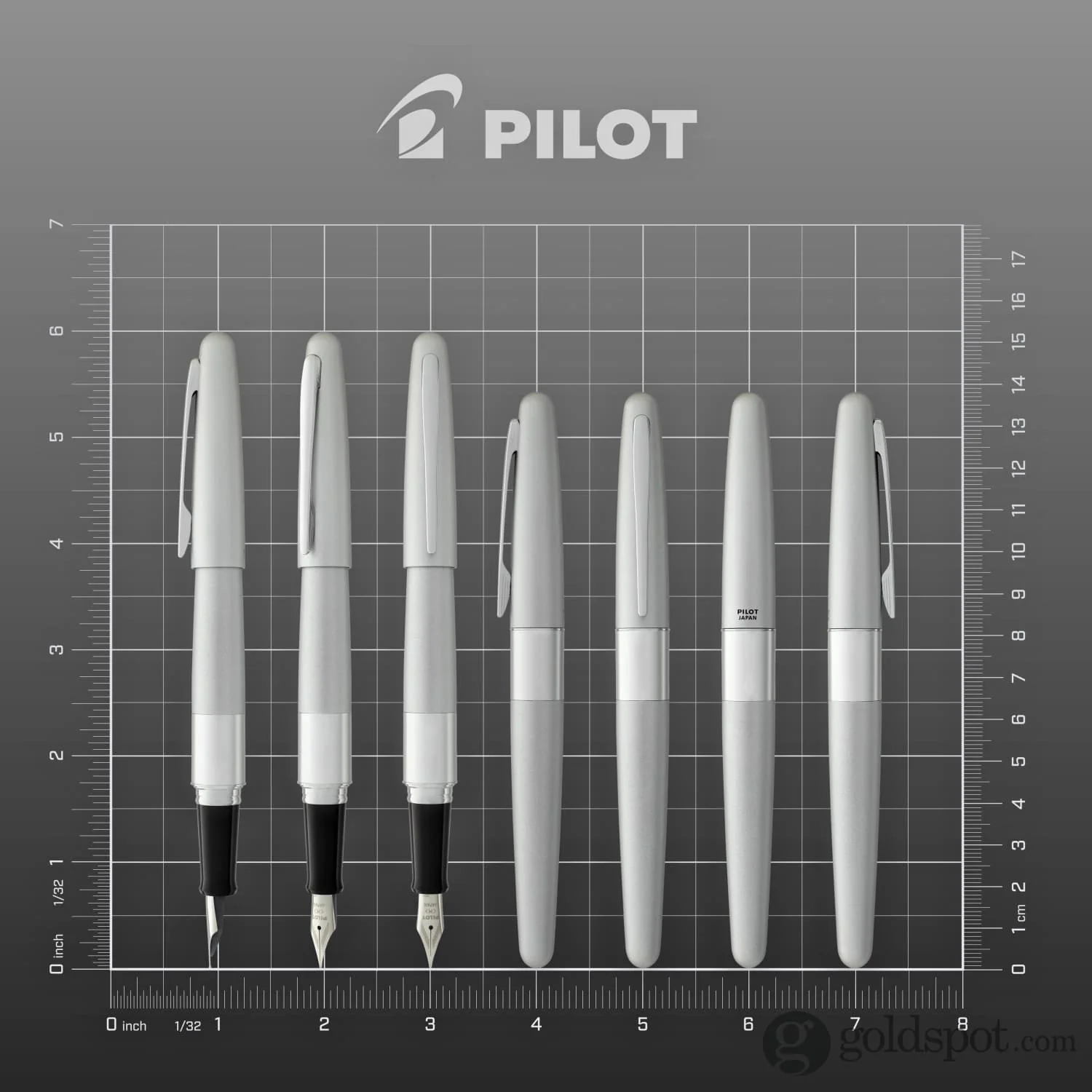 Pilot Metropolitan Classic Fountain Pen in Silver - Image 8