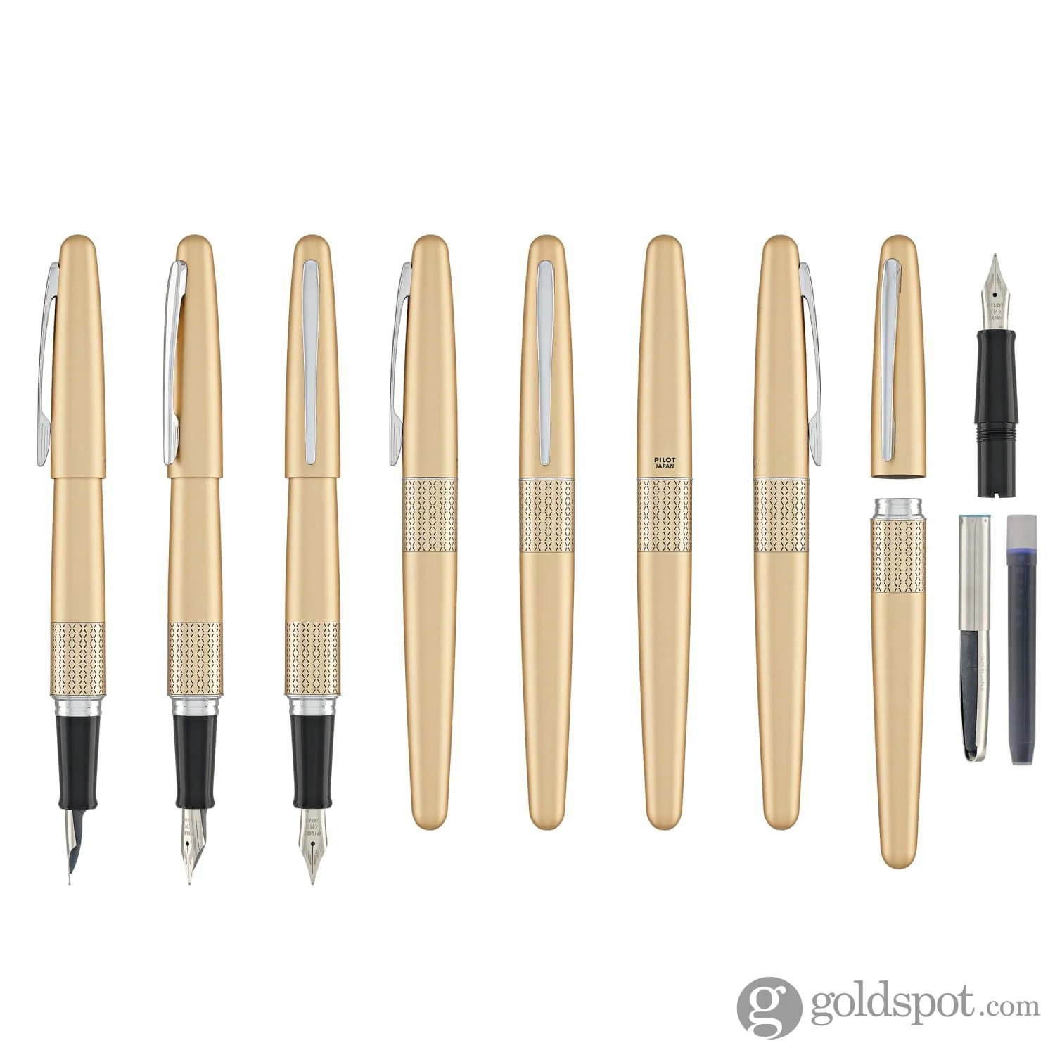 Pilot Metropolitan Zig Zag Gold Fountain Pen - Medium Point - Image 8