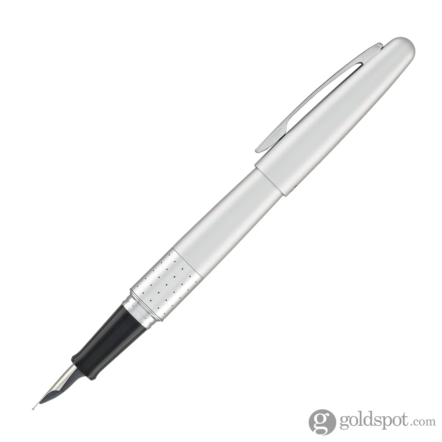 Pilot Metropolitan Fountain Pen in Silver with Dot Pattern - Medium Point - Image 3