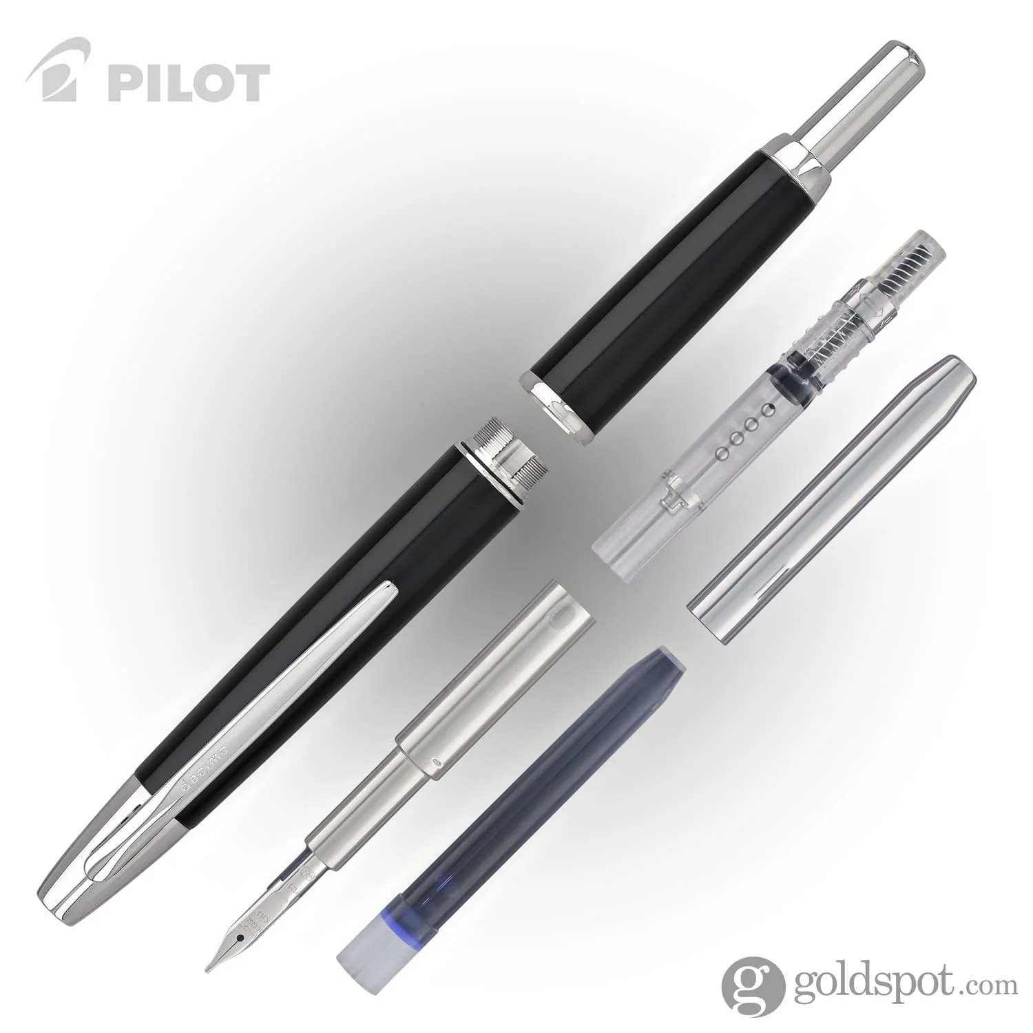 Pilot Vanishing Point Decimo Fountain Pen in Black - 18K Gold - Image 6