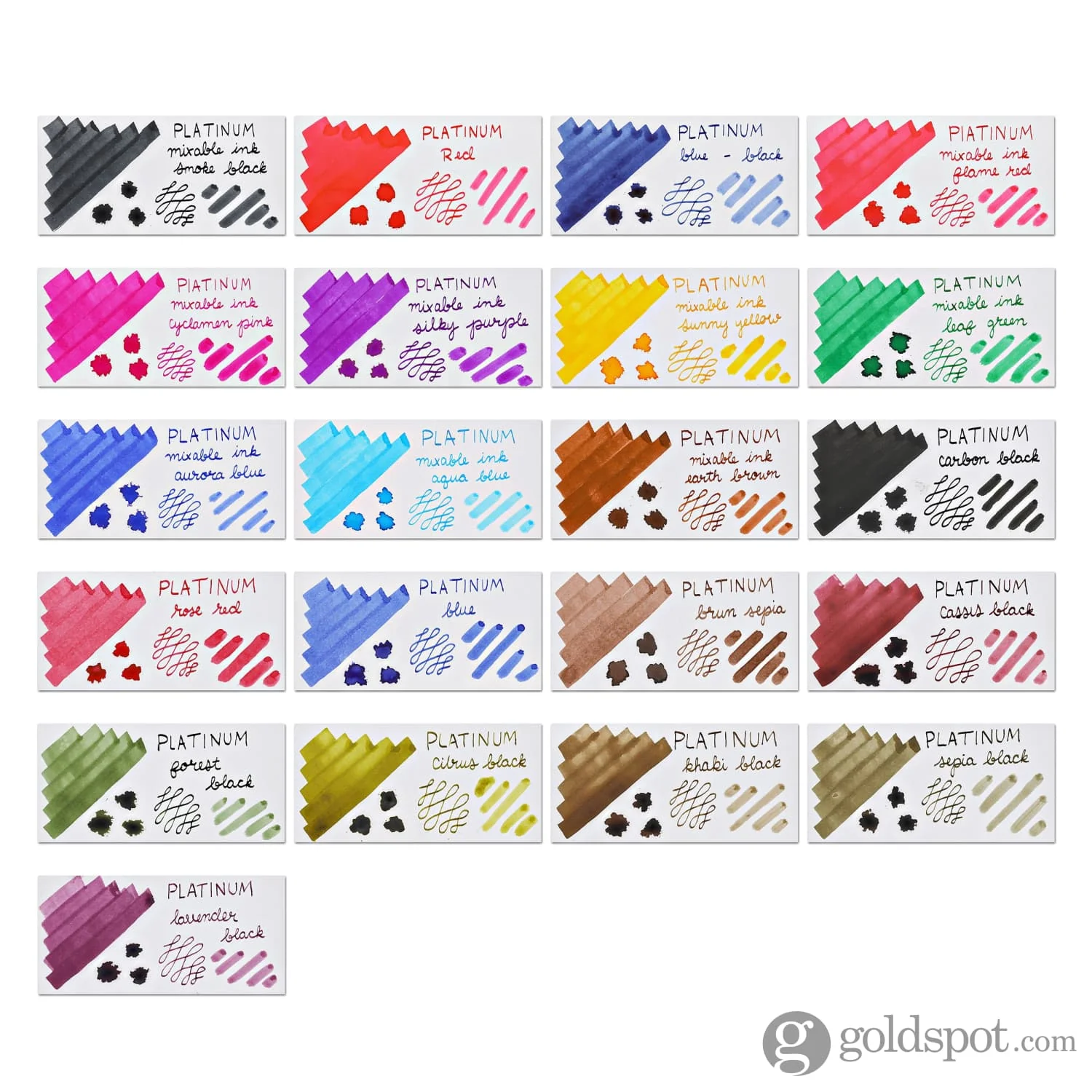 Platinum Mixable Bottled Ink in Aqua Blue - 60 mL - Image 3