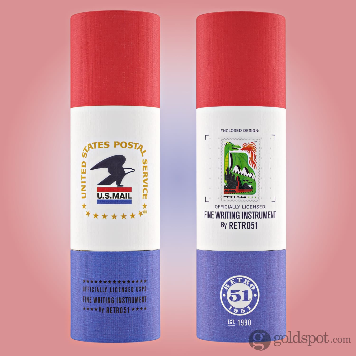 Retro 51 Tornado Big Shot Rollerball Pen USPS Dragons Stamps - Image 7