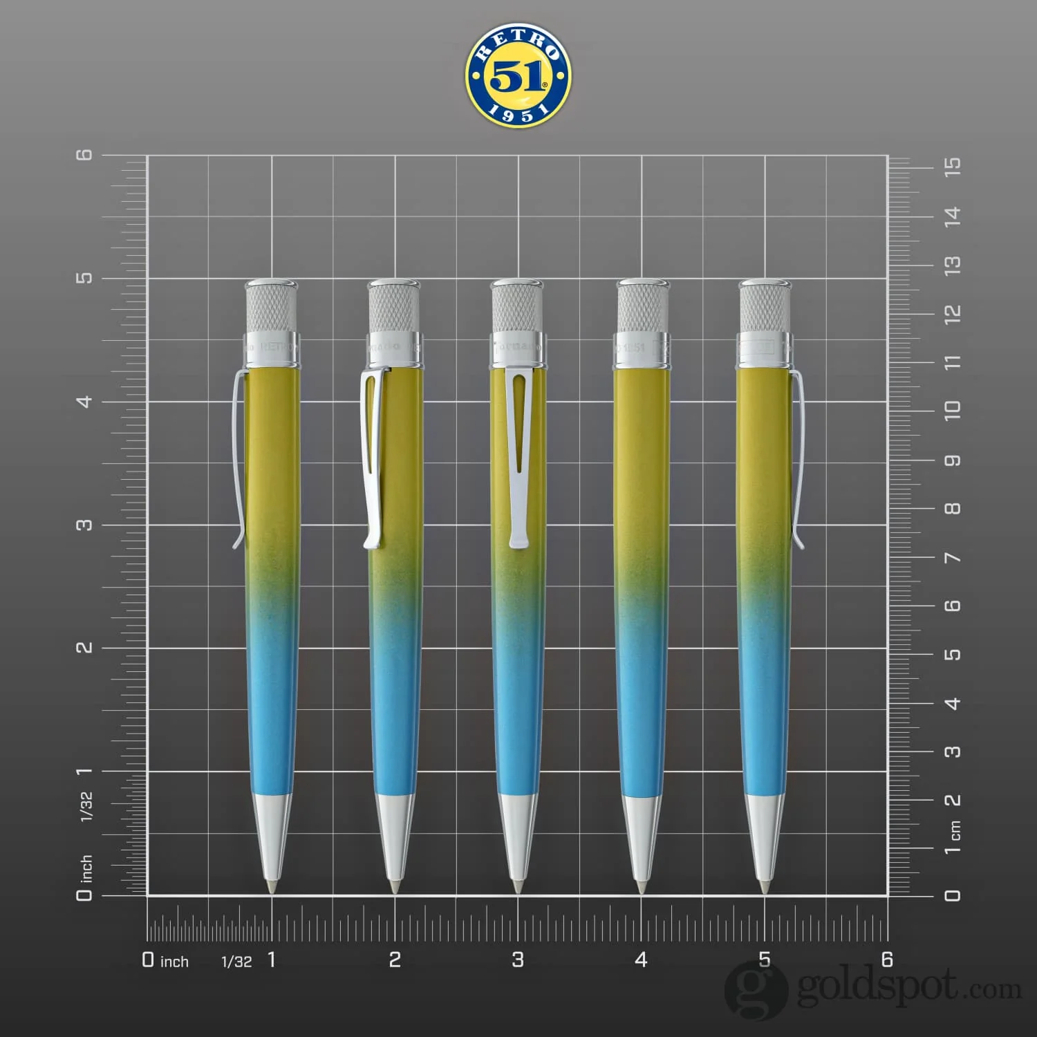 Retro 51 Tornado Rollerball - Ombre Blue Hawaii - Image 7