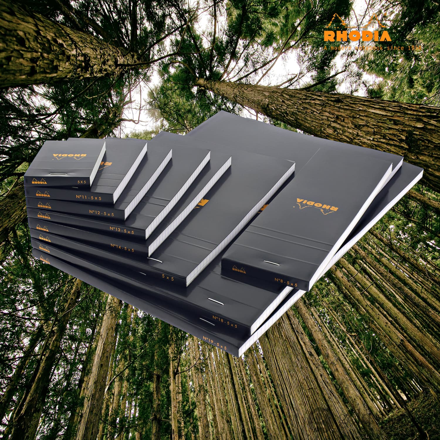 Rhodia Staplebound Graph Paper Notepad in Black - 5.75 x 5.75 - Image 6