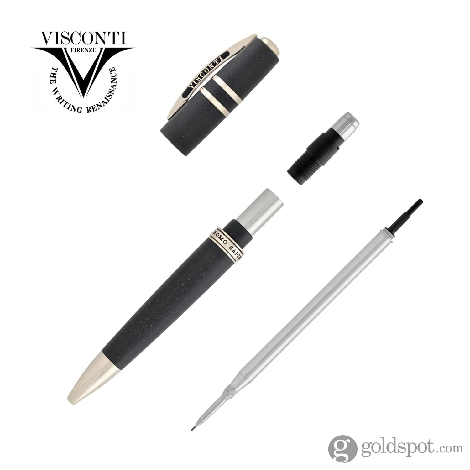 Visconti Homo Sapiens Mechanical Pencil in Lava Black with Bronze Trim - 0.7mm - Image 3