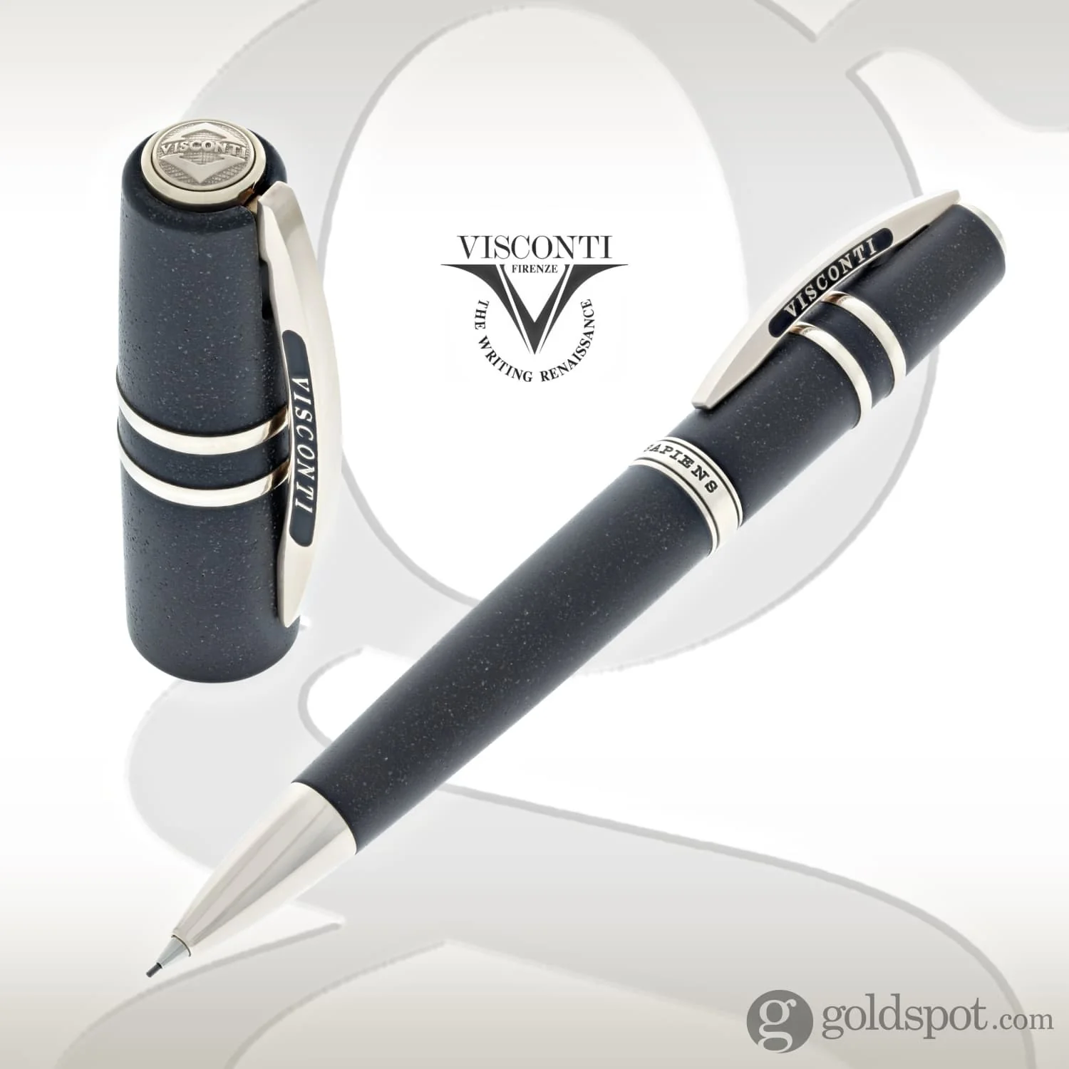 Visconti Homo Sapiens Mechanical Pencil in Lava Black with Bronze Trim - 0.7mm - Image 4