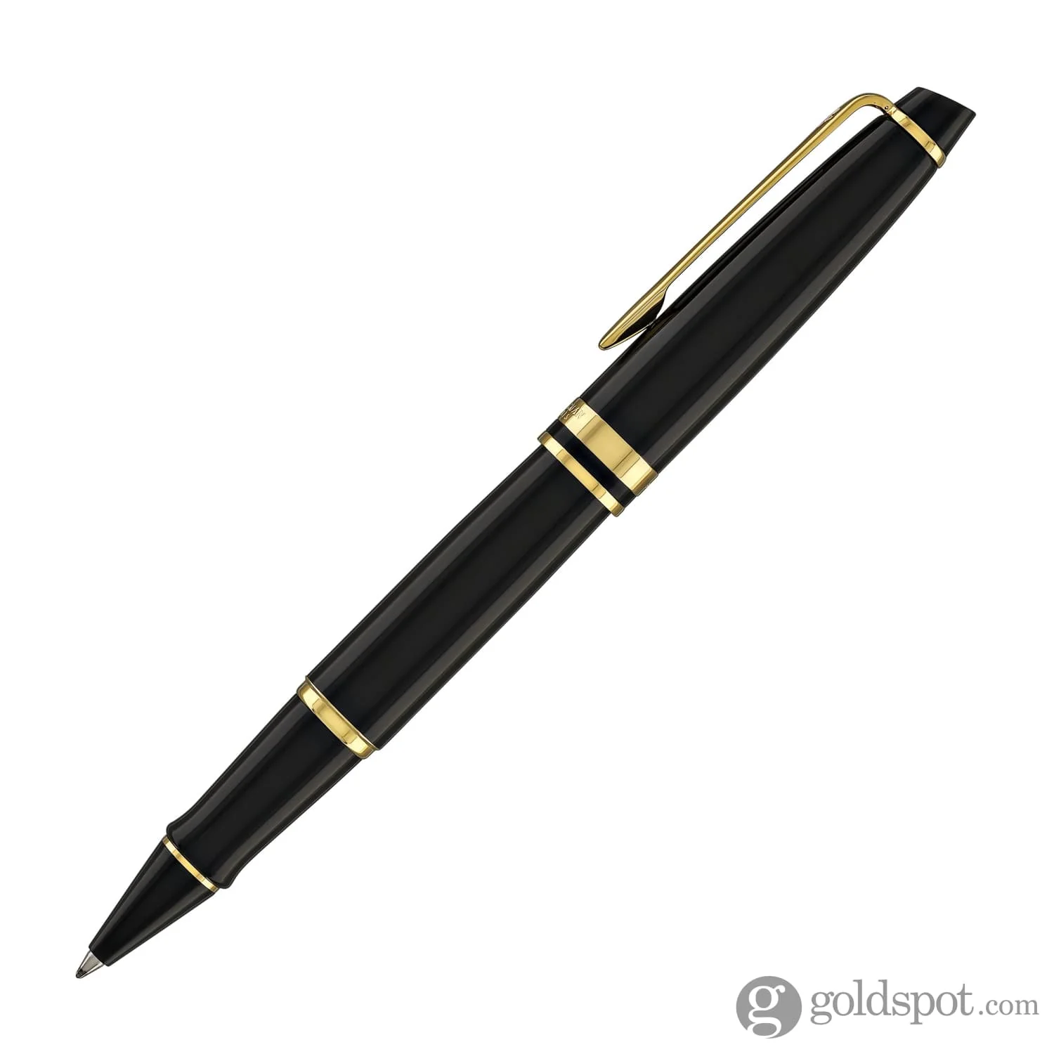 Waterman Expert Rollerball Pen in Black with Gold Trim - Image 3